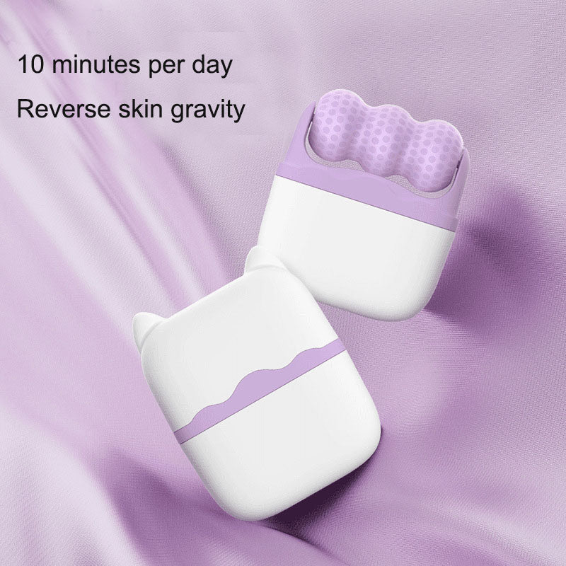 Cold compress device dual head roller 2-in-1 to relieve edema and cool down multifunctional massager delicate