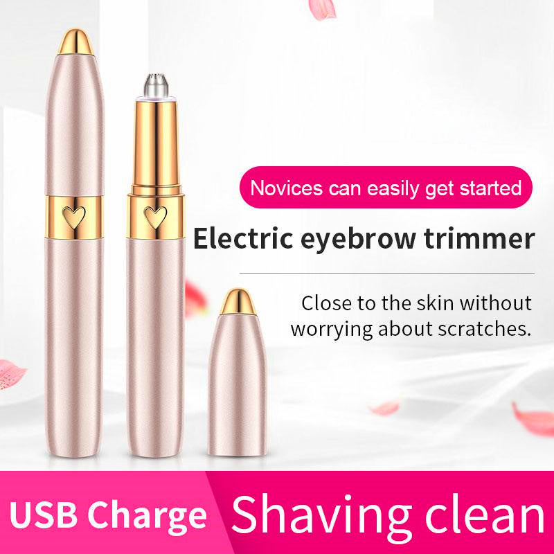 New Electric Eyebrow Trimmer USB Rechargeable Eyebrow Trimmer Easy To Clean Eyebrow Trimmer Shaver Eyebrow Trimmer Epilator