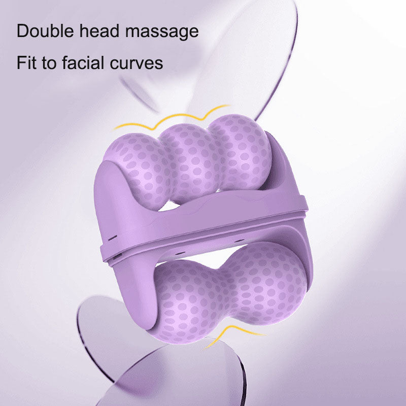 Cold compress device dual head roller 2-in-1 to relieve edema and cool down multifunctional massager delicate